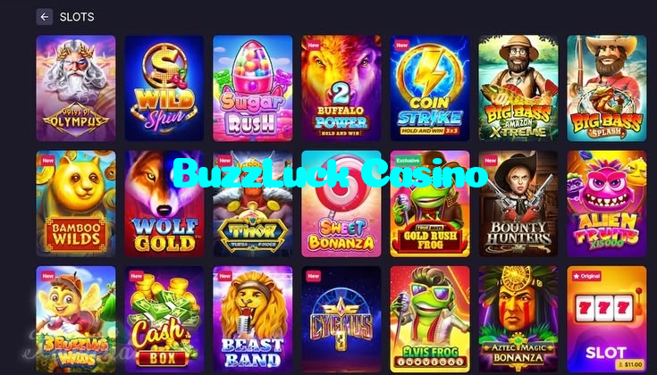 BuzzLuck Casino casino presented on mobile device in Pakistan with slots and live games